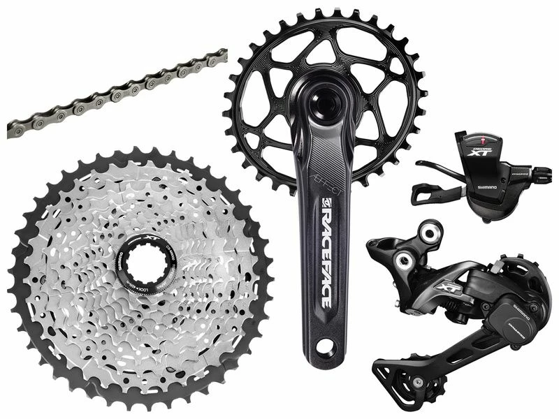 Shimano Groupe XT M8000 1x11v Avec Pédalier RaceFace Aeffect Cinch Noir 2019 3 Shimano Groupe XT M8000 1x11v Avec Pédalier RaceFace Aeffect Cinch Noir 2019