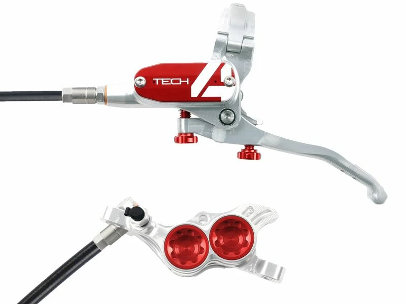 Hope Frein à Disque Arrière Tech 4 V4 Argent / Rouge 2023 4 Hope Frein à Disque Arrière Tech 4 V4 Argent / Rouge 2023 – Image 2